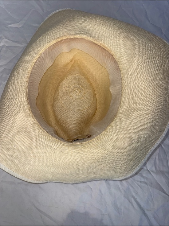 100% Capri Classic Wide-Brim Straw Hat with Ribbon - Cream main image 11